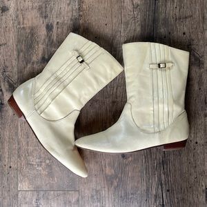 Vintage Frye Women’s pleated mid calf boot 8.5